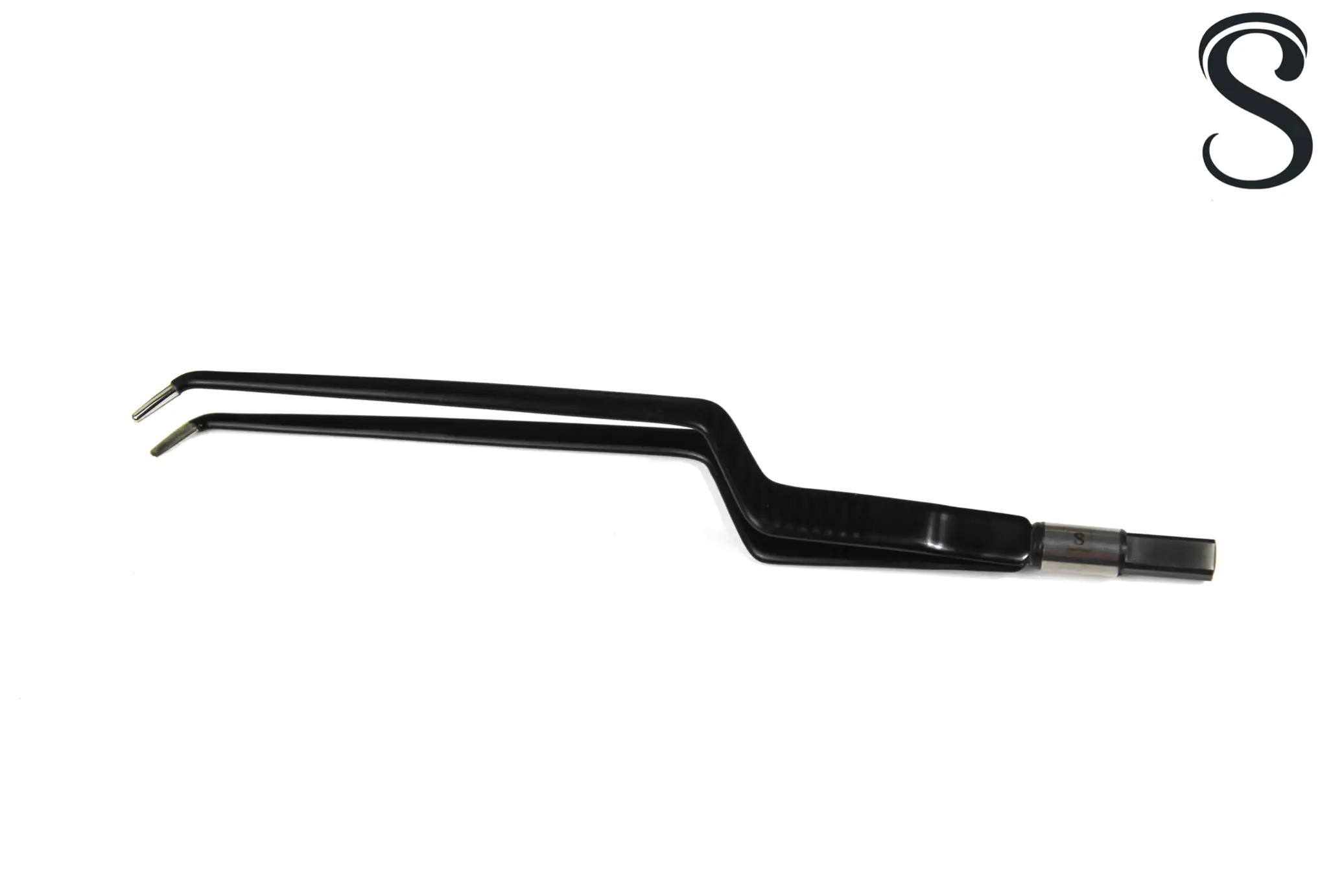 Pinza bayoneta bipolar angulada  22cm